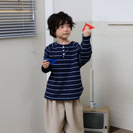andbutter/8. Flap Stripe Tee XS-XL