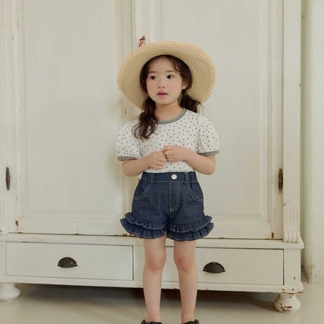 melikey/37. mini heart puff T-shirt XS-XL