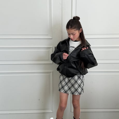 ellymolly/147. Slash check skirt 5-11