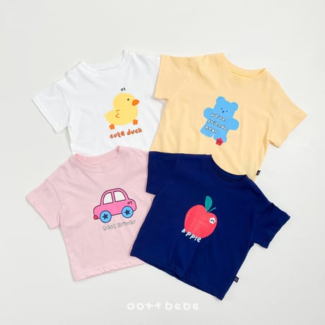 oottbebe/59. popping T-shirt XS(1-2Y)-XL(6-7Y)