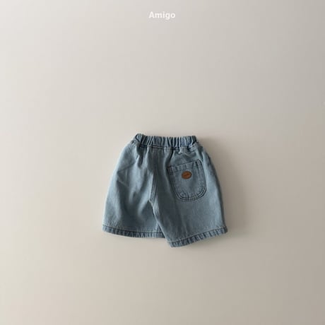 amigo/25. 6bu wide denim pants XS-XL