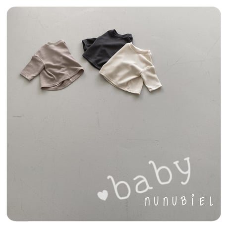 nunubiel/52. bebe Waffle t-shirts S-L
