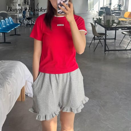bunnypowder/60. fril half pants ADULT