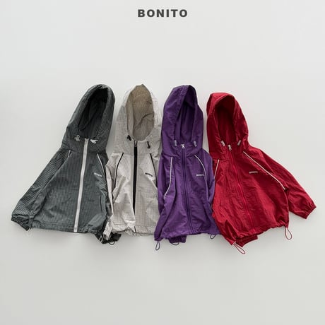 bonito/29. check line (adult) windbreaker ADULT