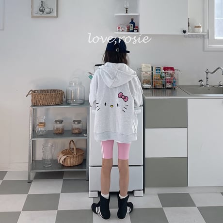 loverosie/35. ribbon cats hood zipup L-XL