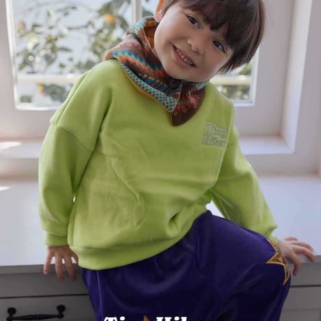 tinyhiker/21. tie embroidery man-to-man XS-XL