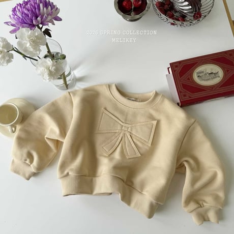 melikey/34. butterfly ribbon man-to-man JS-JM