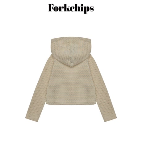 forkchips/43. runa button hood T-shirt M-XL