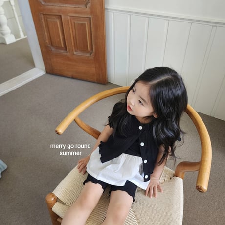 merrygoround/36. half t 3 set cardigan XS-2XL