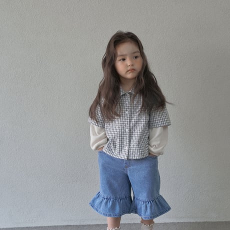 coycoya/26. denim fril pants S-2XL