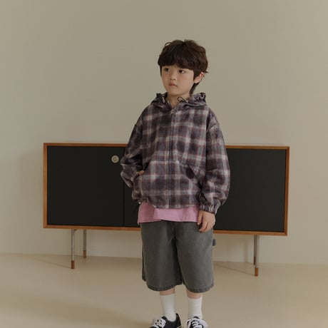 heydo/88. vintage check windbreaker JS-JL