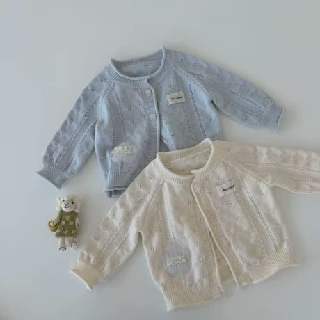 aiai/76. runa patch knit cardigan XS-L
