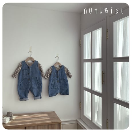 nunubiel/9. denim romper S-L