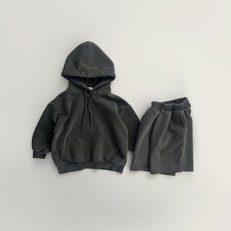 fromi/66. pigment hoody half set JS-JL