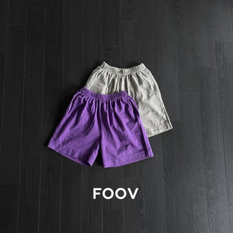 foov/20. lettering half pants S-XL