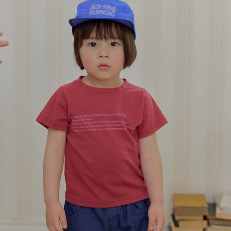 hans/23. mini lettering T-shirt XS-XL