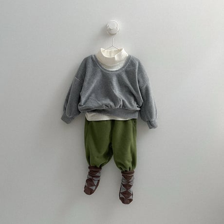 minirobe/2. Velour U-Neck Sweatshirt  S-XL