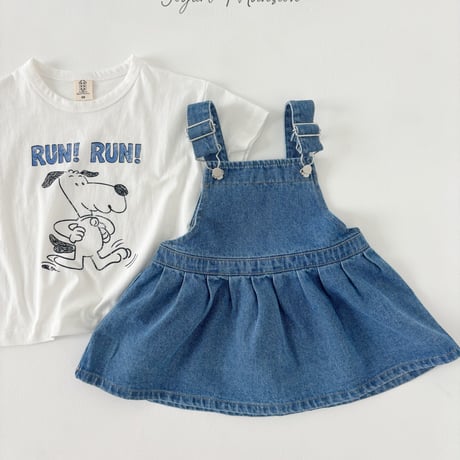 yogurtmansion/44. denim one-piece XS-XL