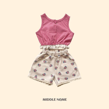 middlename/8. vintage flower waffle pants JS-JM