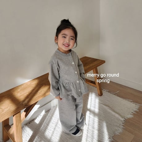 merrygoround/22. roze set cardigan XS-2XL