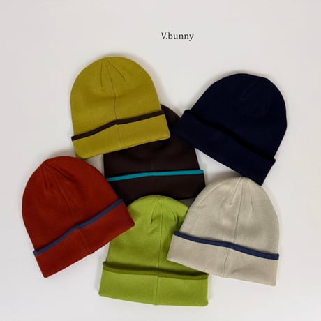 vbunny/46. stone beanie FREE(50CM-54CM)