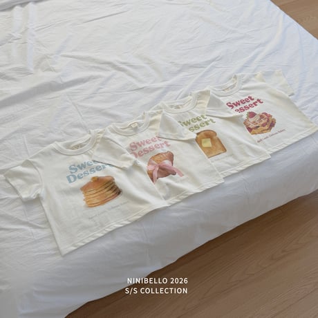 ninibello/3. dessert half t T-shirt XS-XL