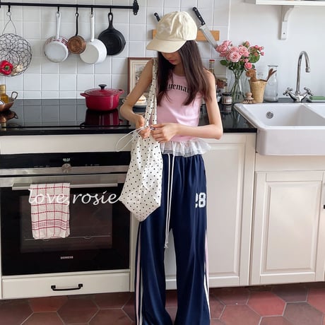 loverosie/160. mesh tape 2way pants 2XL