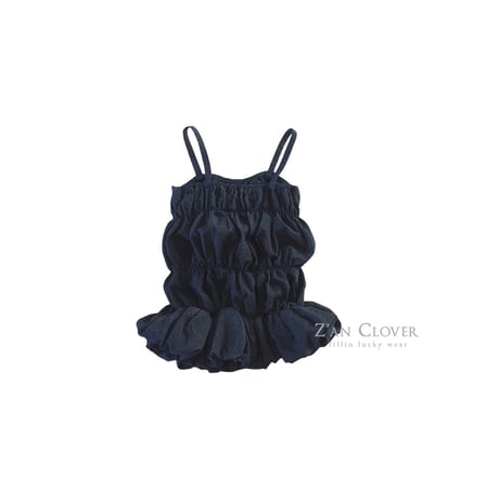 zanclover/41. bubble shirring one-piece 3-11