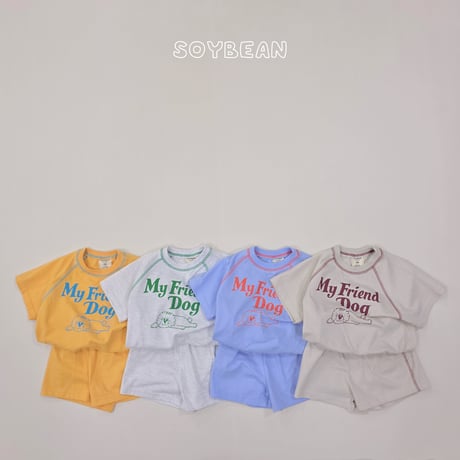 soybean/12. plan ) my Friend updown set XS-XL