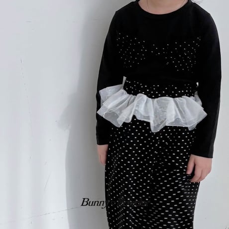 bunnypowder/50. ribbon T-shirt 2XL-4XL