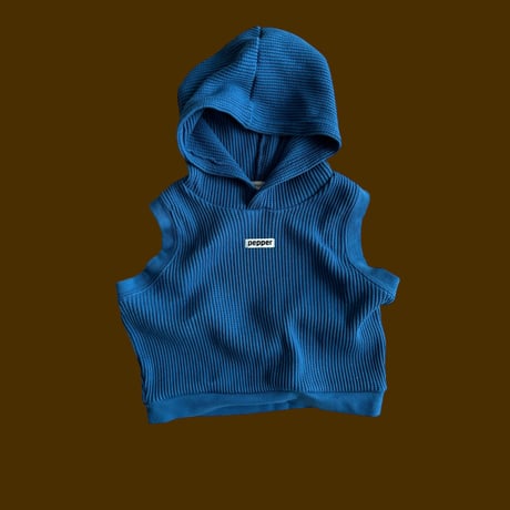 pepper/4. waffle vest hood XS-XL
