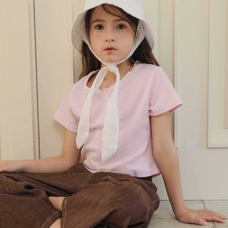 urbanrabbit/26. Eyelet Henley T-shirt XS-XL