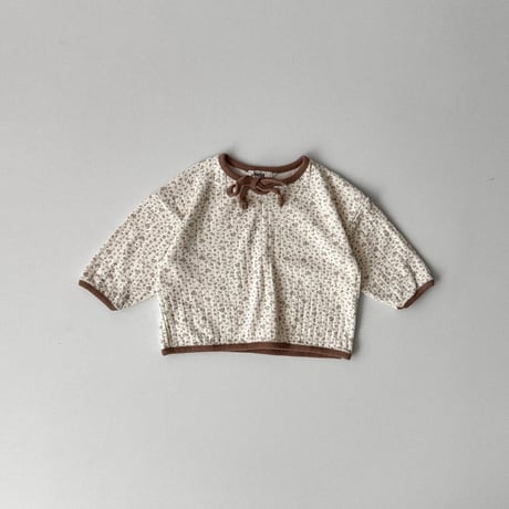 onu/6. flower ribbon T-shirt BABY(12M)-XL(6-7Y)