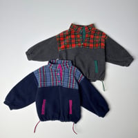 andbutter/68. Check Snap Pullover XS-XL