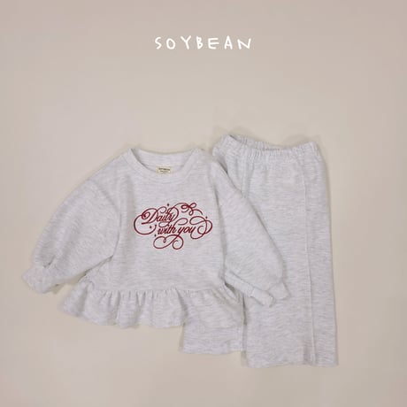 soybean/42. daily fril updown set XS-XL