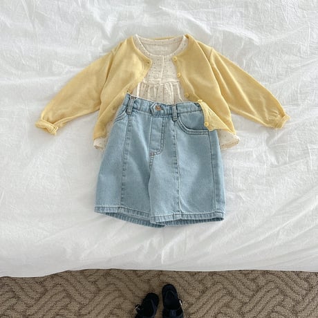 minirobe/18.  button denim shorts pants  S-XL
