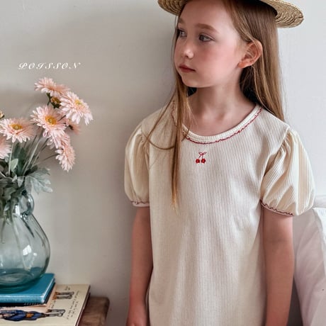 poisson/29. cherry puff one-piece S-XL