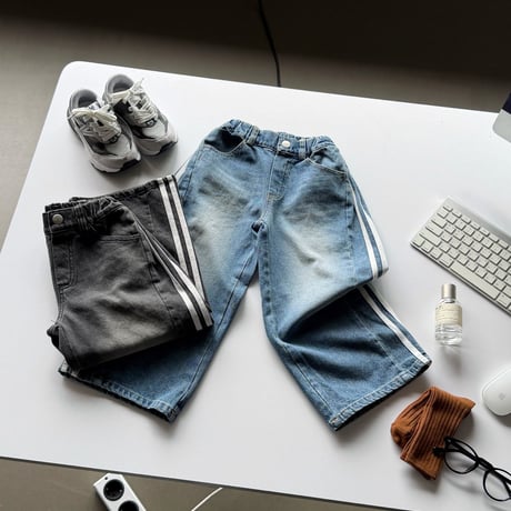 matilda/21. track denim pants 5-13