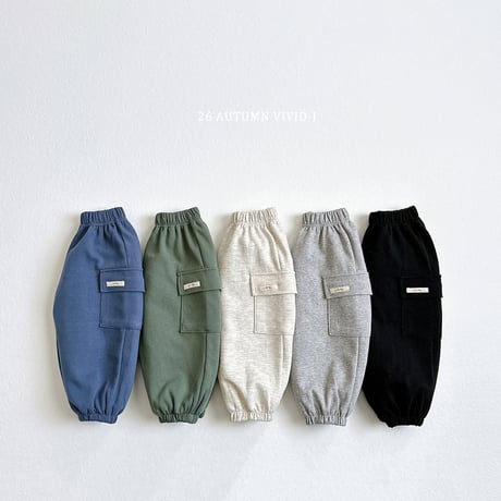 vividi/10. label cargo jogger pants JS-JM