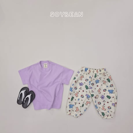 soybean/46. plan ) cotton box half t T-shirt JS-JL