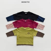 bonito/16. half t rayerd T-shirt 12M-XL