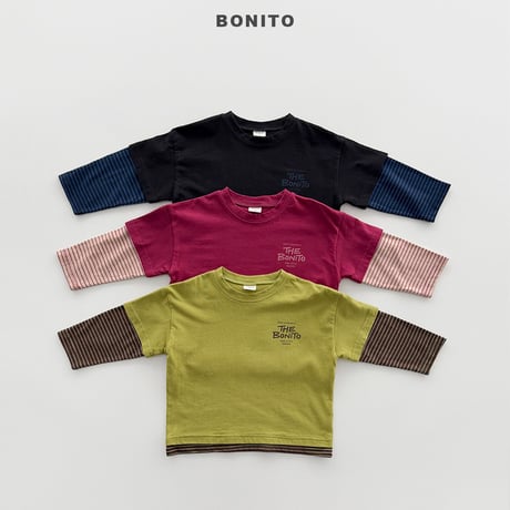 bonito/16. half t rayerd T-shirt 12M-XL