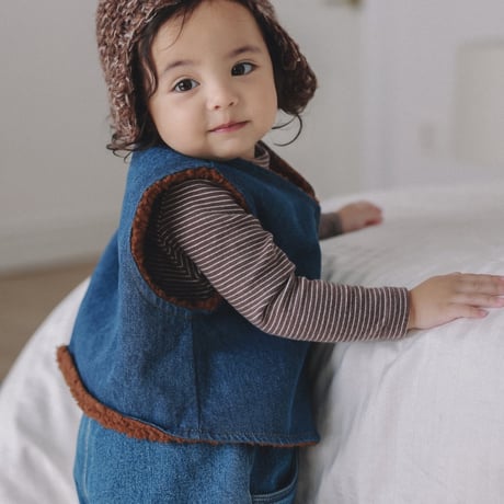 onu/27. dumble denim vest BABY(12M)-XL(6-7Y)