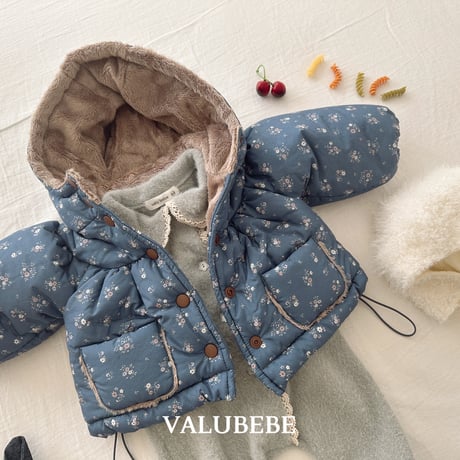valubebe/76. blan shirring hood jumper 6M-S