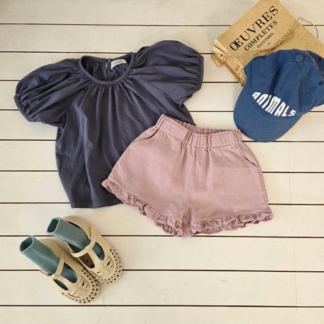 monatelier/19. shirring puff T-shirt S-2XL