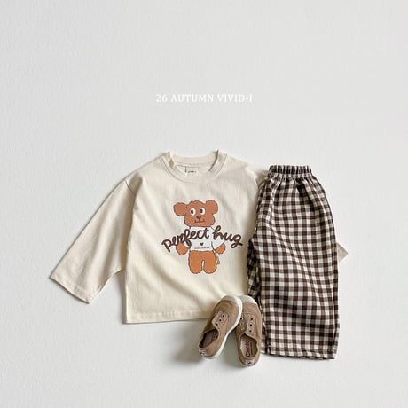 vividi/181. hug bear check updown  XS-XL