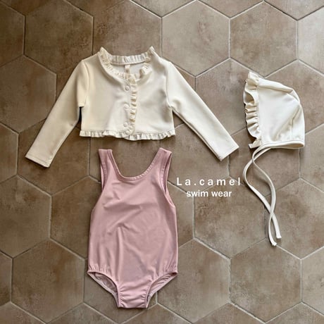 lacamel/29. frill swim hat BEBE(1-4Y)-KIDS(5-7Y)