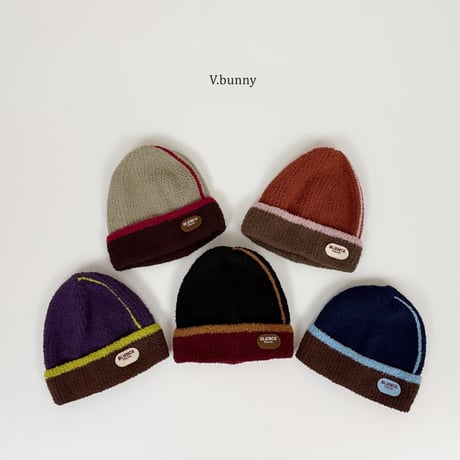 vbunny/44. terry line beanie FREE(48CM-53CM)