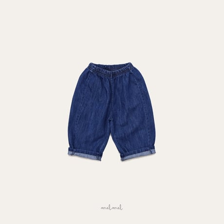 melmel/14. loose fit denim pants XXS-XL