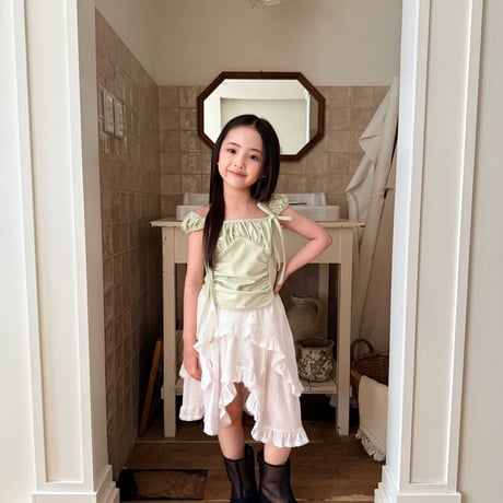 comma/164. unbal skirt 140-150